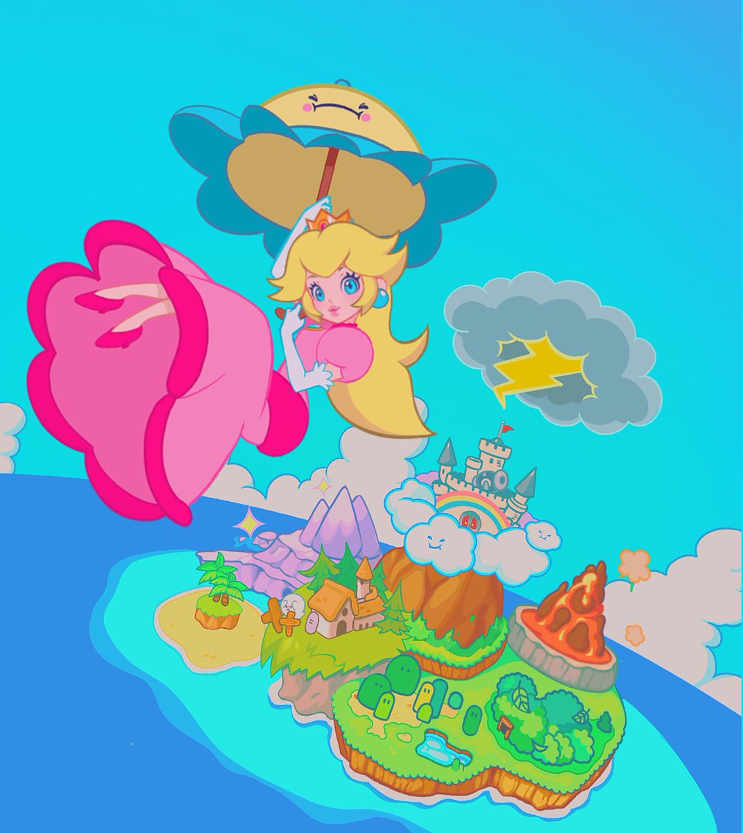 ピーチ姫 「I just really like Peachy. https://t.co/」|SEN-PY NOTICES YOU (COMMS OPEN)のイラスト