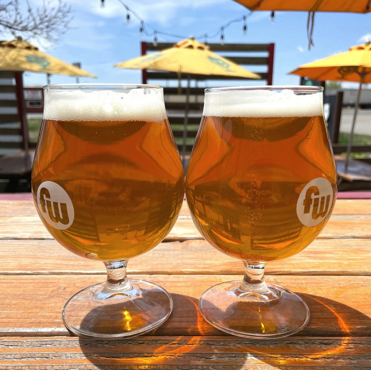 Our new IPA has us seeing double! This West Coast-style Double IPA is made with Centennial, Columbus and Comet hops, which impart flavors of grapefruit and pine. With an ABV of 8.4% and a light, crisp body, it's sure to double your fun. Stop by the taproom and try a taste!⁠
⁠