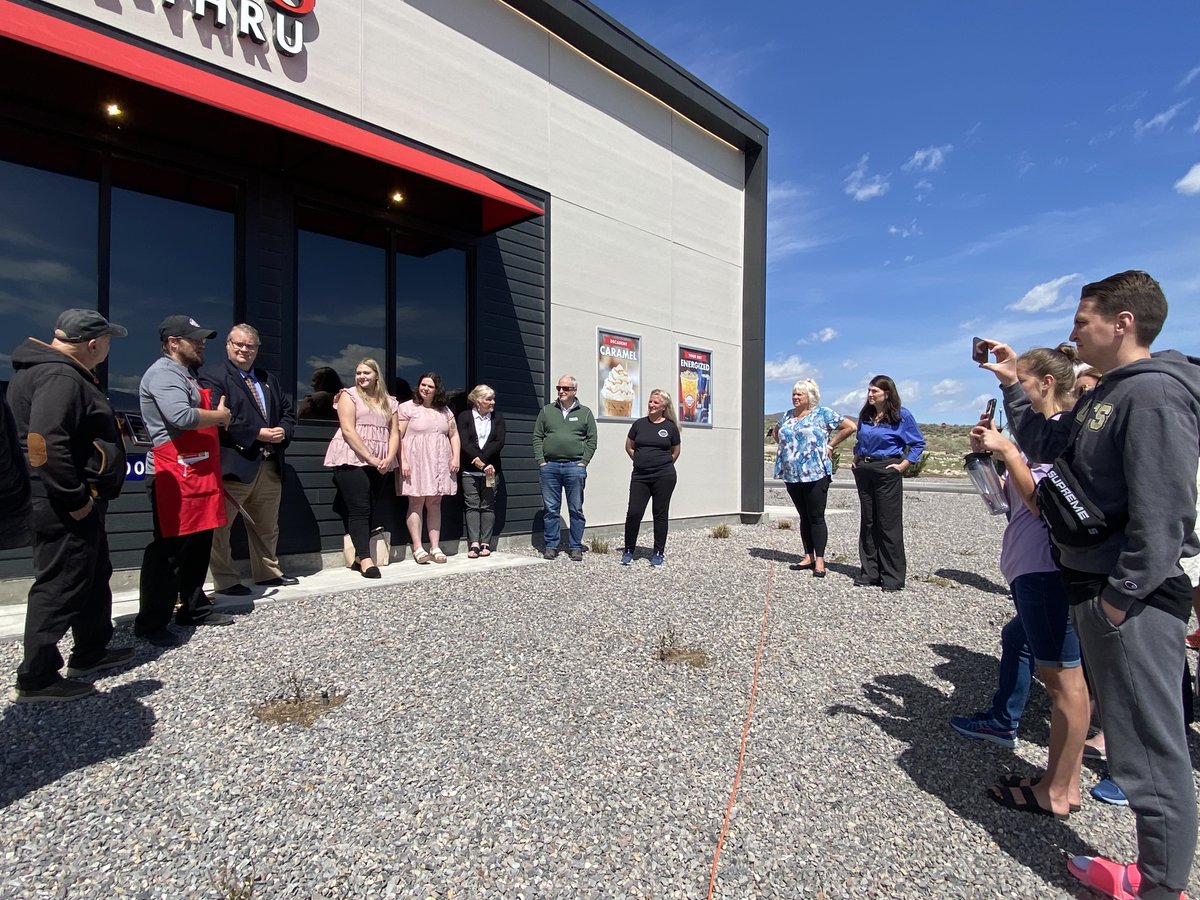 ThePointChamber's tweet photo. @scooterscoffee celebrated their grand opening today with a ribbon cutting ceremony! We are so happy to be apart of their big day! This is their first location in Utah County and is sure to become a local favorite. https://t.co/WvRqiA2U92