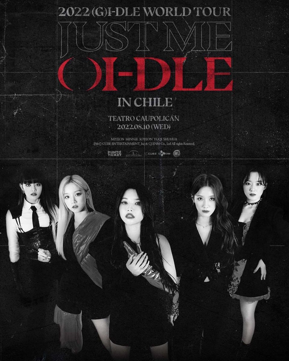 ckch_cl's tweet photo. Las chicas de (G)I-DLE se presentarán en el Teatro Caupolicán el próximo 10 de Agosto de 2022, a las 19:30hrs.👀❤

La venta de entradas estará disponible a través de puntoticket
a partir del Sábado 21 de Mayo de 2022 desde las 11 am.

La productora a cargo es @Acaninshi https://t.co/BFS1wCvpi8