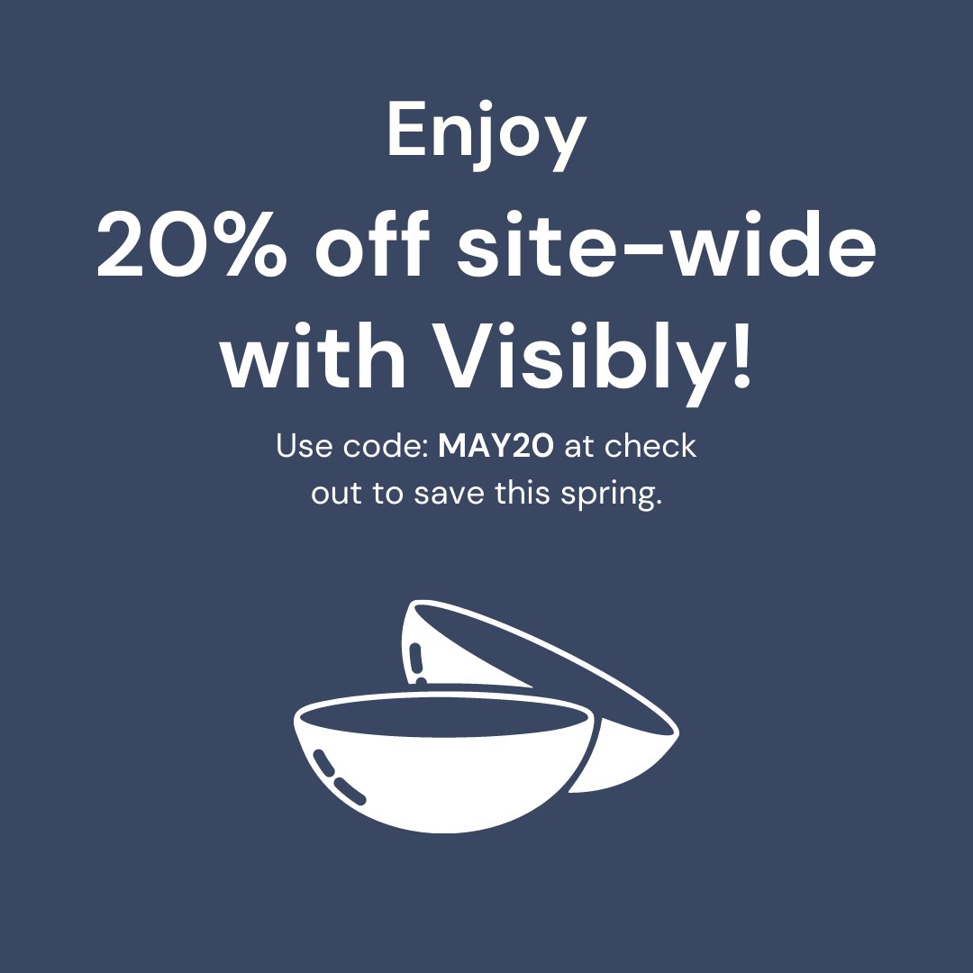 ⚡ Don't miss out on the chance to save on your vision care essentials this spring! Today is the LAST day to save 20% off your glasses, contacts, and vision test. Use code: MAY20 at check out to save! Shop now: bit.ly/39kl1mz

#vision #sale #spring #glasses #contacts