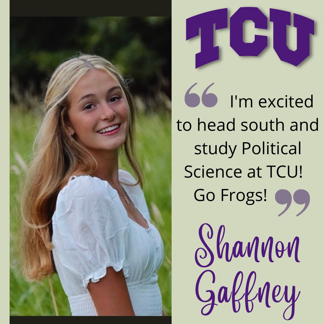 DECISION!!

Don’t let her smile fool you. <a href="/03Tfe/">Tonka Fusion Elite 03 Girls</a>’s Shannon Gaffney is lightning quick and will shut you down on defense. Congrats to Shannon on her decision to advance her education at TCU next year as a Poli Sci major.

Proud of you, Shannon!

<a href="/TonkaFusionMN/">Tonka Fusion Elite | #65Strong</a> 
<a href="/mhswsoccer/">Minnetonka Soccer</a>