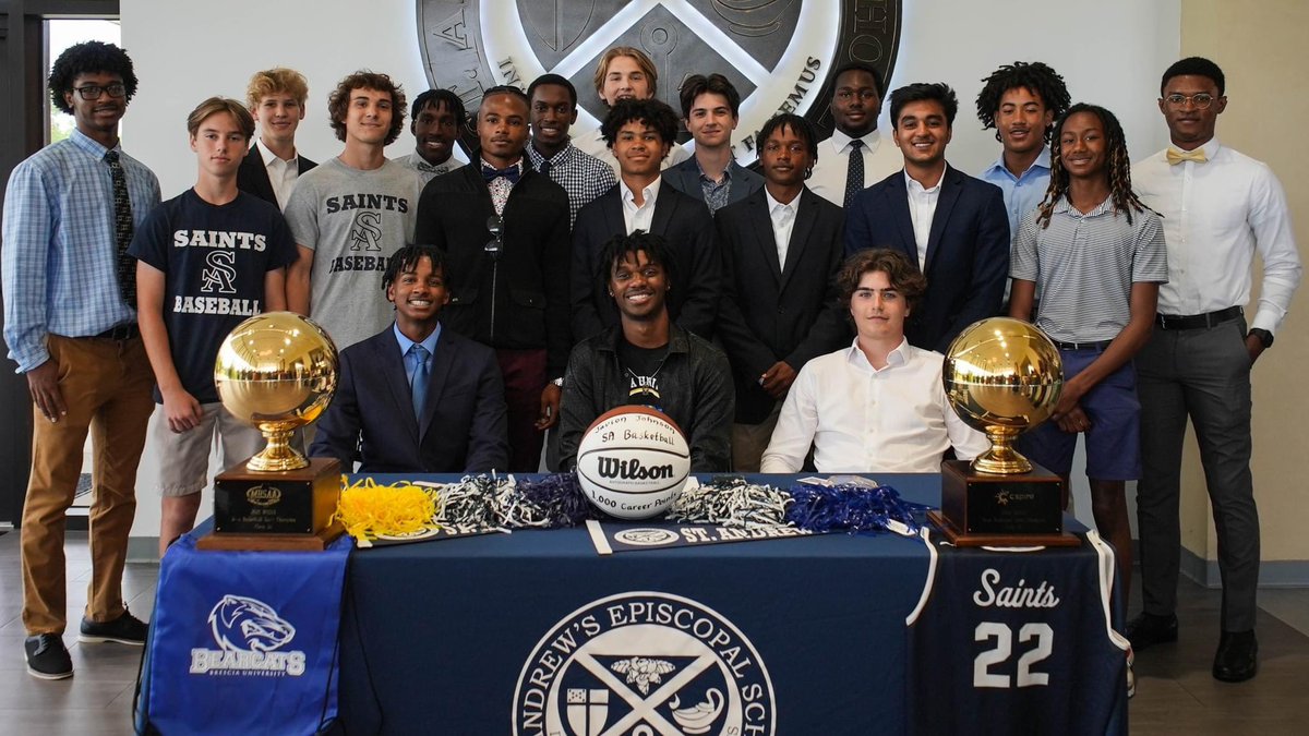 standrewssports's tweet photo. Congratulations to senior Javion Johnson who committed to playing basketball next year at @BresciaMBB https://t.co/11VmjrR2qZ
