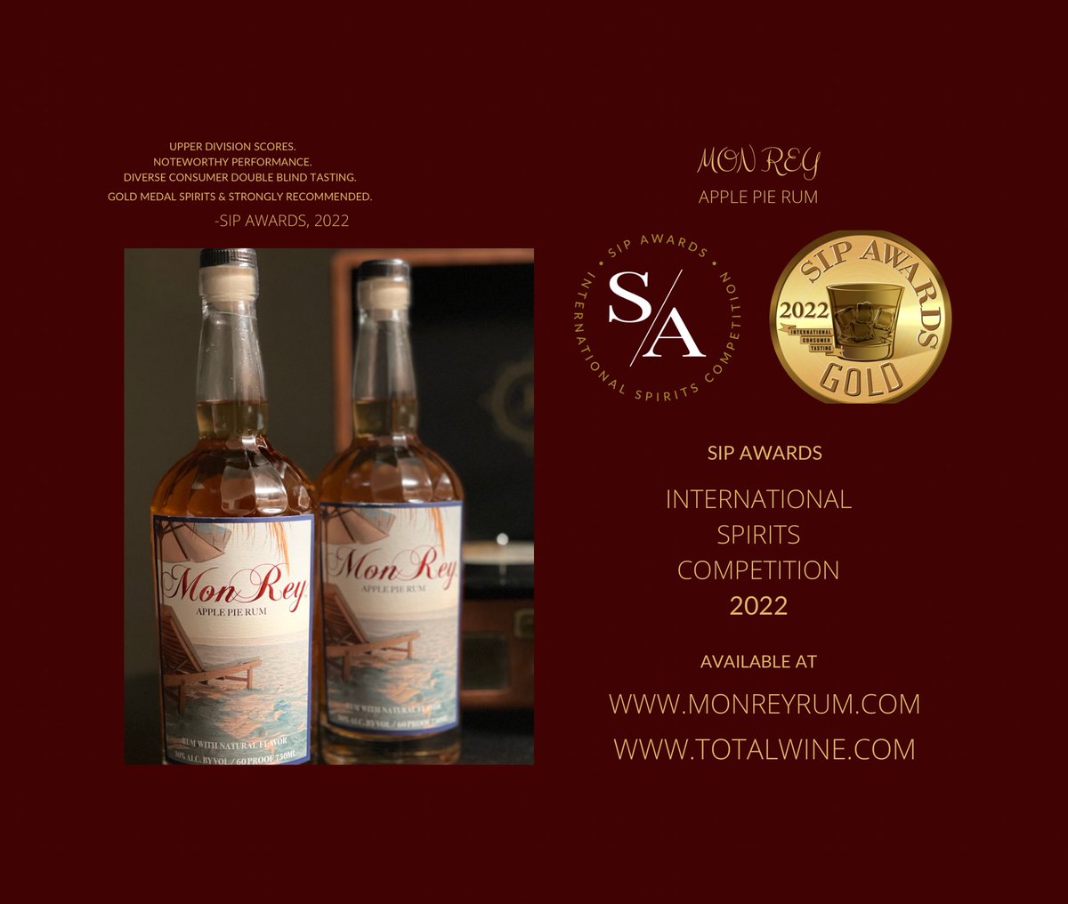 MonReyRum1's tweet photo. Congratulations to Mon Rey Rum bringing home the Gold medal ⁦@SIPAwards⁩ https://t.co/3wgaSqi6XA