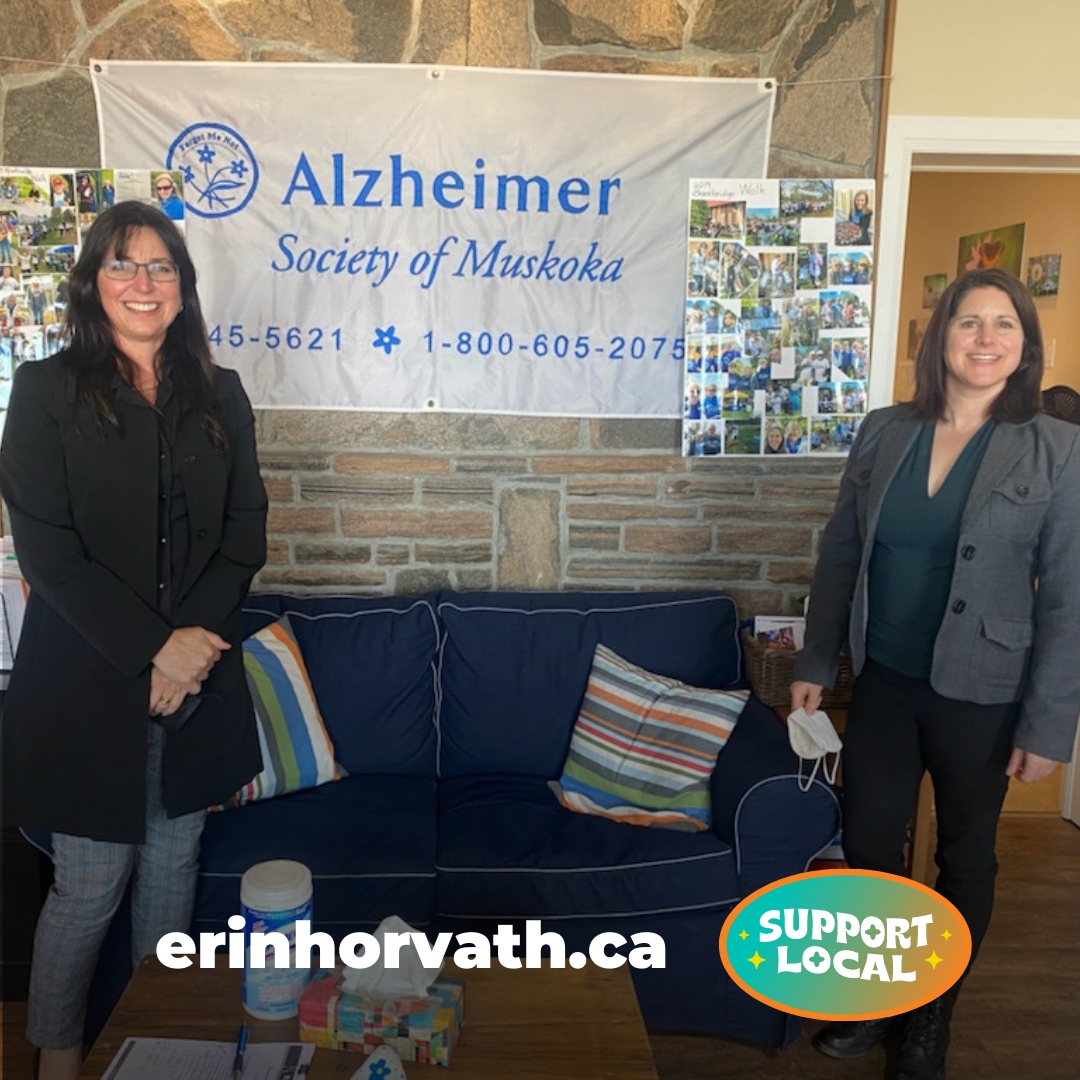 PSM_NDP's tweet photo. Karen Quemby of the Alzheimer Society of Muskoka shared that we receive the least provincial funding of all the Alzheimer’s societies, yet our population of seniors is steadily increasing. We need to vote to support the people in our own communities.

#ParrySound #Muskoka #On... https://t.co/lp2Cr4UsG0