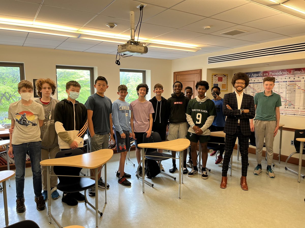 rikdugan's tweet photo. Honored to welcome home @PrincetonAcadSH alumnus Stephen Harrington ‘08 - we are so #grateful for his presence w/ our #PASHFamily on campus today - a true example of #HeCanBe - #PASHProud @BlairAcademy_NJ @RutgersU https://t.co/P2XN4Tvl4T