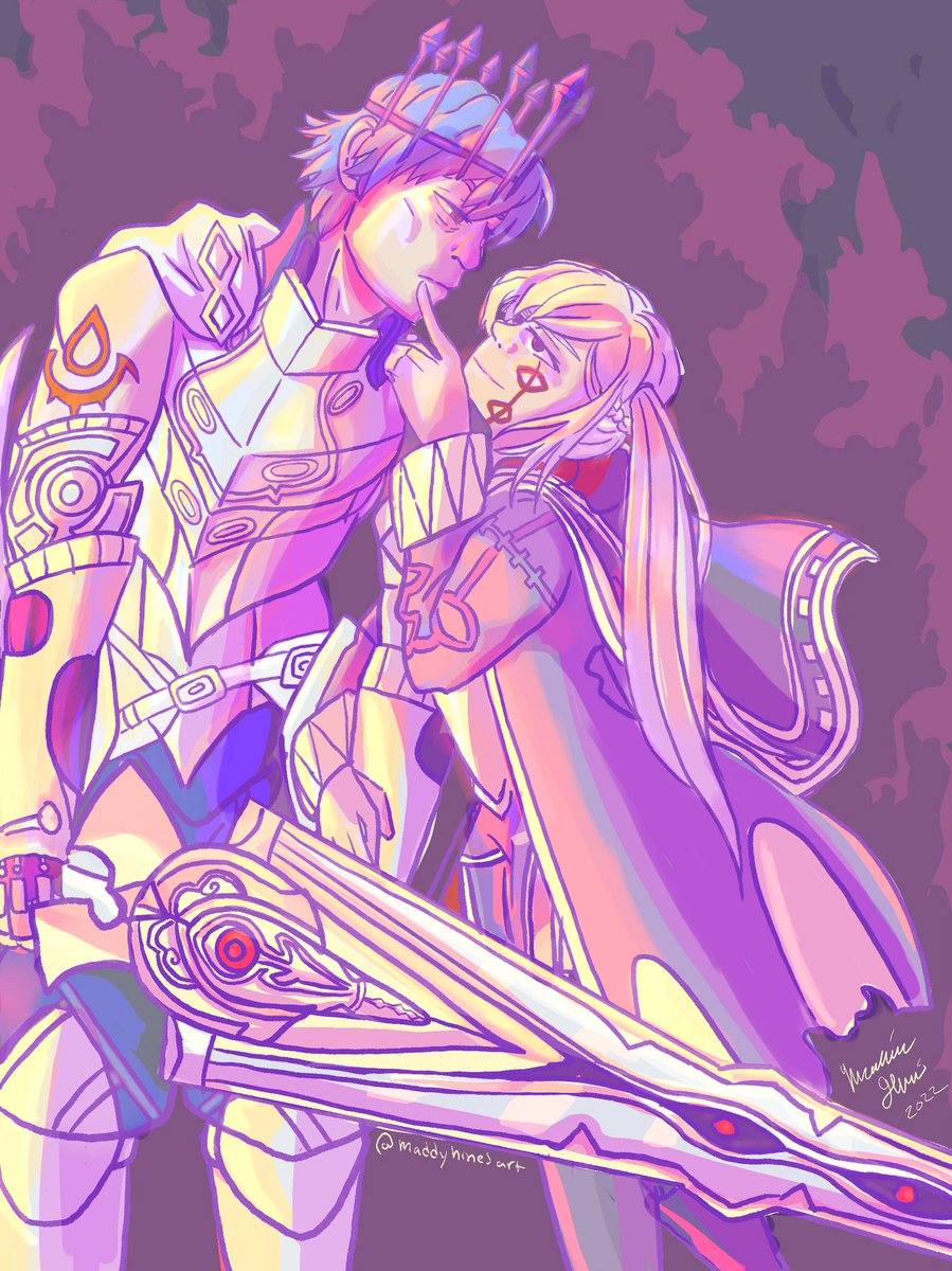 MaddyMageArt's tweet photo. The dream is shattered… here’s hoping for next year. 
#chrom #robin #grima #FireEmblem #beyondcontrol #fallenchrom #chrobin #fireemblemheroes #digitalart #procreateart #fireemblemawakening #illustration https://t.co/xWqGqe2Gto