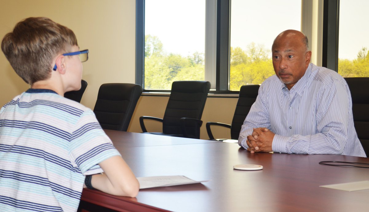 DawoodEngineers's tweet photo. Bony Dawood fields questions from Lucas Esposito, a @CampHillSD 5th grader, who chose #landdevelopment as a future career. Lucas aspires to build #mixedusedevelopments with access to daily necessities, leisure activities, and affordable housing. #Dawood30 #mentorprotege https://t.co/EXiDXkVxeg