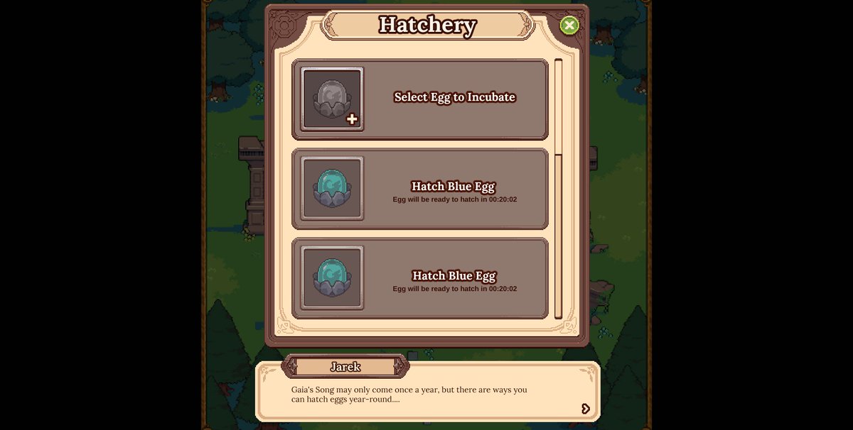 Sneak peek at the pet Hatchery! Incubate and hatch your eggs here to get various combinations of types, rarities, and bonuses that can help Heroes be more successful in current and future content. ⚔️👑#DeFiKingdoms #KingdomStudios