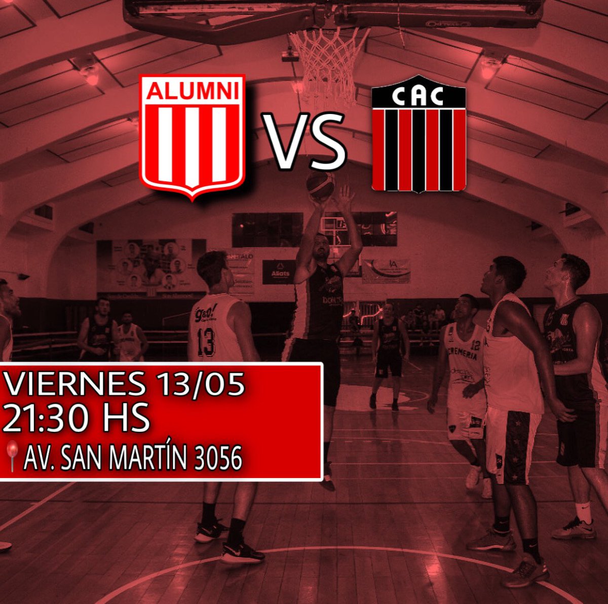 🇦🇹Hoy juega el Alazan🇦🇹
Alumni viajará a rosario para enfrentarse a calzada.
El encuentro comenzará a las 21:30 HS.
¡Todos juntos para que gane el Patablanca!
#vamosalumni