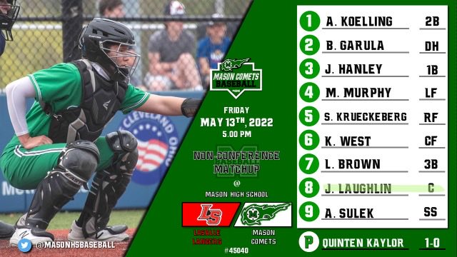 Todays Comets starting lineup Vs LaSalle Lancers 
⁦<a href="/gmcsports/">GMC Sports</a>⁩