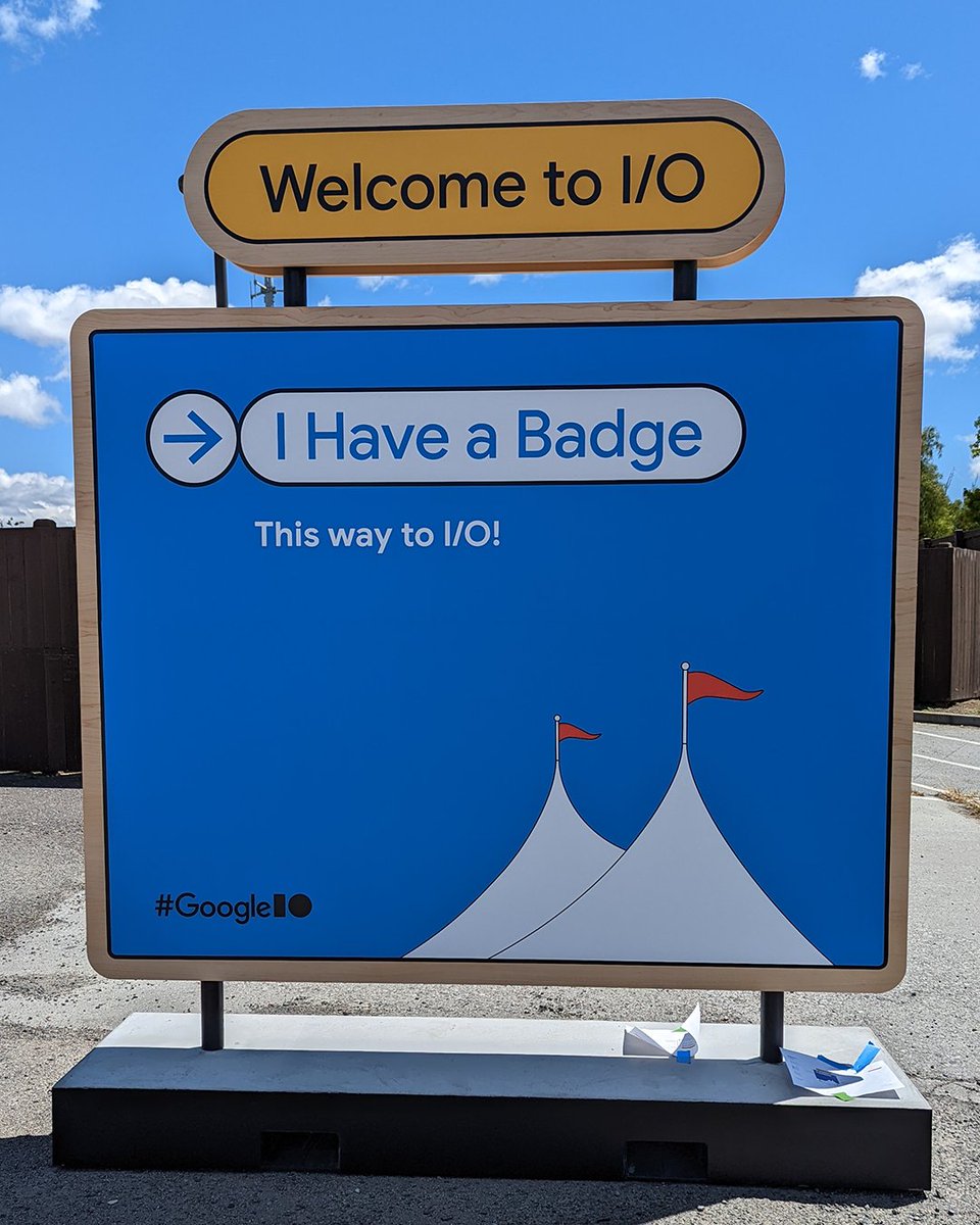 Android's tweet image. Just going to drop these right here. Enjoy some exclusive views from #GoogleIO #Android photo dump.