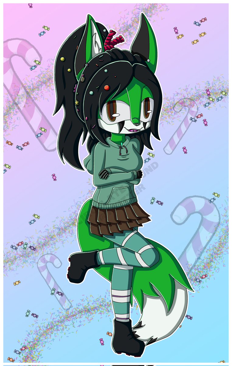 iCirculateSound's tweet photo. A small request from Mr.Jade (@bristonian), Jade as Vanellope Von Schweetz from Wreck It Ralph 1/2.
I did two versions, a generic and a glitched look.
There glitched version has a sort of easter egg, lemme know if you see it.
#sonicfc #WreckitRalph #under1kgang https://t.co/5hC07Sondr