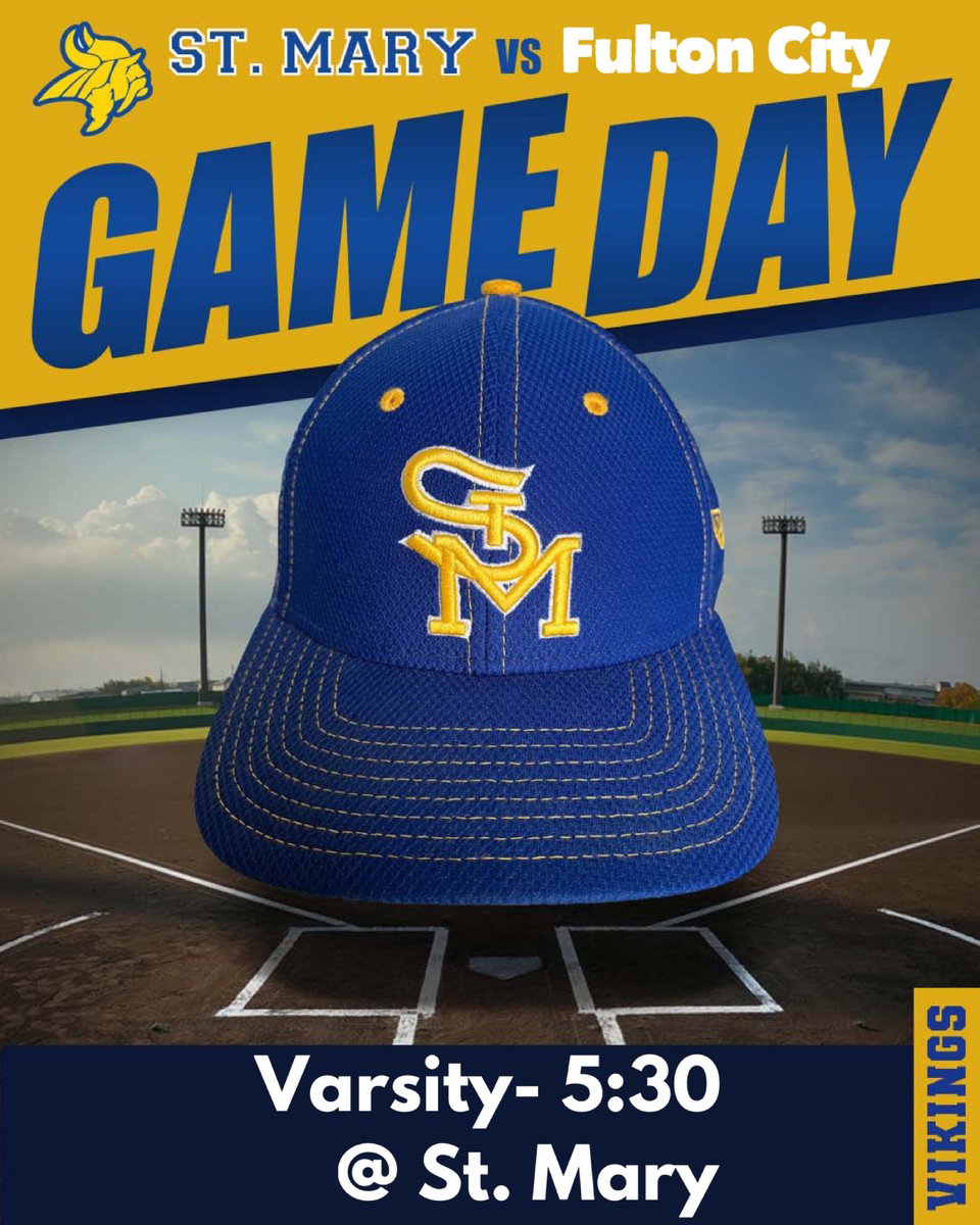 Join us tonight for our last regular season home game against <a href="/FultonCity/">Fulton Independent School</a> Game time is at 5:30! #govikings <a href="/stm_vikings/">St. Mary Viking Boosters</a>