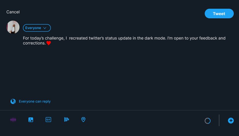 thekesewaa's tweet image. Day 081: Status Update

#dailyui #uiux #twitterui