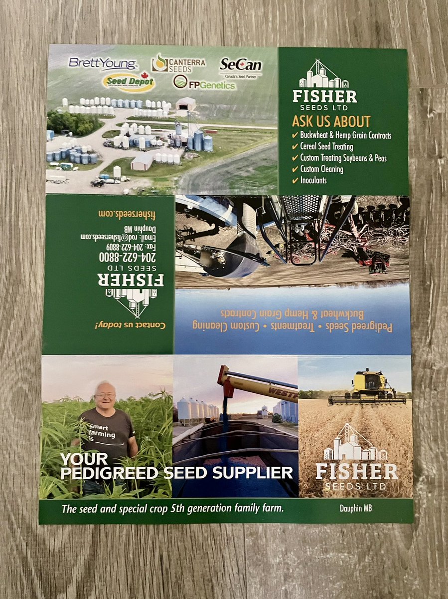 FisherSeeds's tweet photo. Parkland area! Watch your mailboxes for our flyer! We have plenty of options if this wet weather has you changing seeding plans.

Huge thanks to @SeCan for helping bring this flyer together! https://t.co/PfKLdqB1kI
