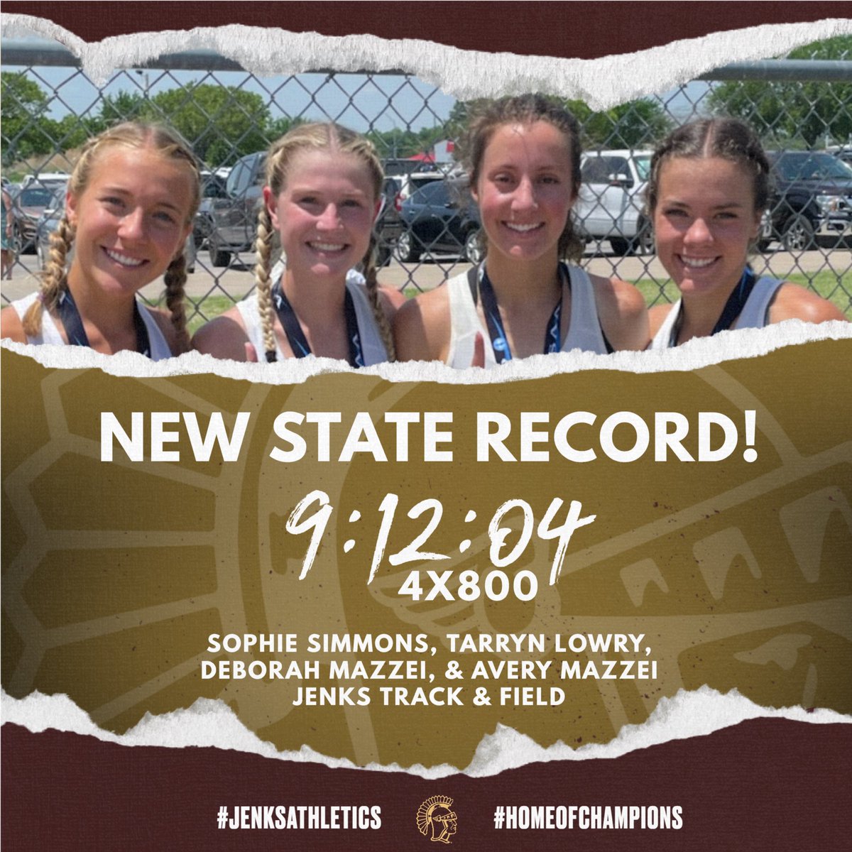 jenkstrojans's tweet photo. @jenksps @SuperfanJHS @JenksTrackGirls @jenkshs #OKPREPS https://t.co/EeCbbAURwo