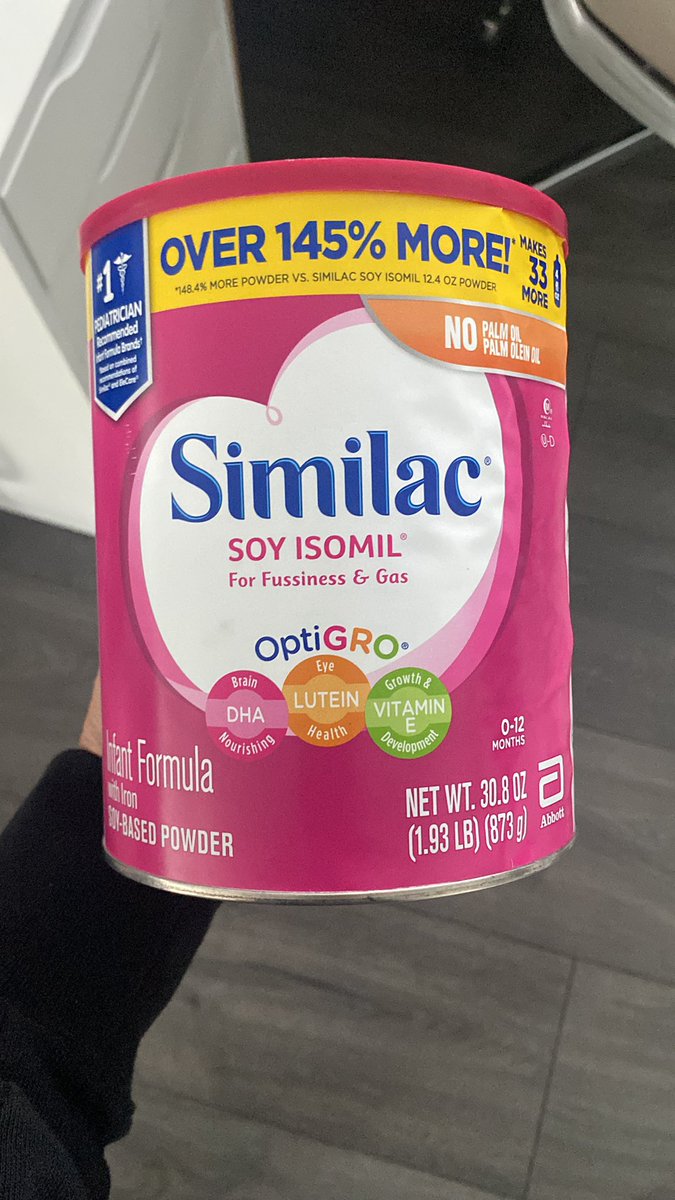 ES1003's tweet photo. Unopened 30 oz can of formula. I’m in #indianapolis and more than happy to give this away to any parent in need. My heart breaks for everyone who is desperately trying to feed their baby. #formulashortage https://t.co/Y9uZR9rndg