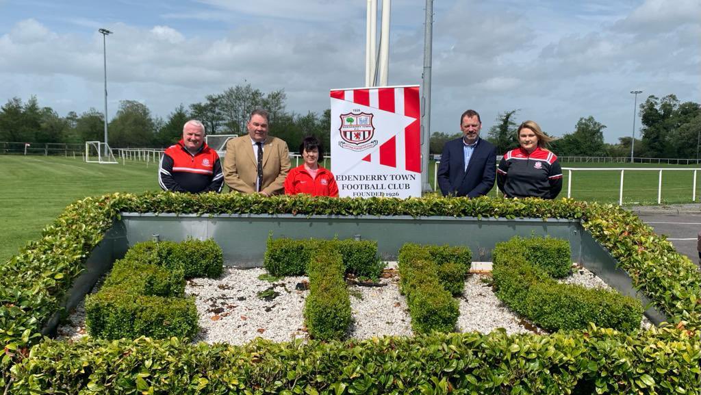 EdenderryTown's tweet photo. Big thank you to councillor @RobertDermott &amp; TD @CowenBarry for dropping by to check on our plans for the money we received from the sports capital grant. This money will provide our players the facilities they need to develop into the future. https://t.co/QxXNGn27ch