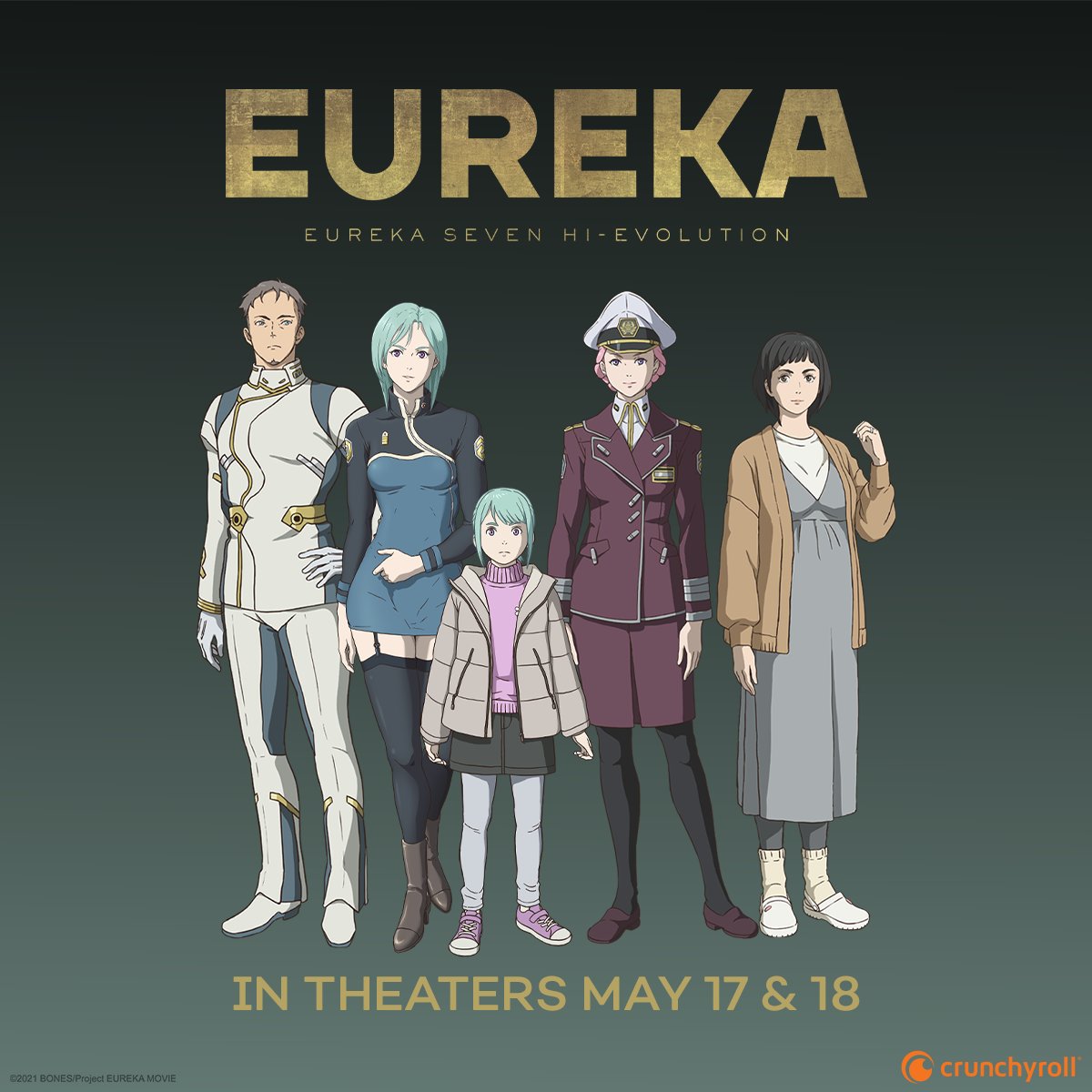 It's not too late to grab your tickets for EUREKA: EUREKA SEVEN HI-EVOLUTION! 

See the film in English dub and sub in North American theaters, May 17-18. 

🍿 TICKETS: got.cr/HIEVOLUTIONtix
