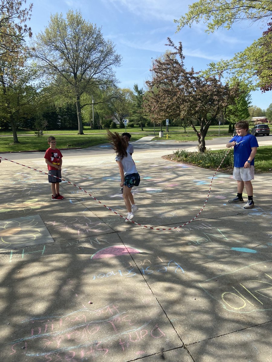 MrsMarshallB22's tweet photo. Another group enjoying some jump roping after reading,Jump In It’s Double Dutch!  #ewpride @MichelleMolchen @Mrs_Wanders https://t.co/Er8VSkD7v0