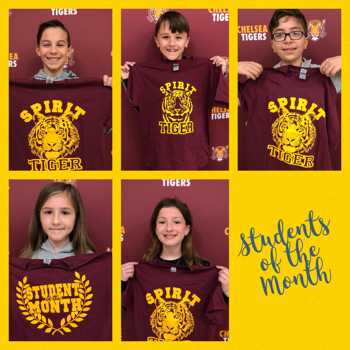 Chelsea_Tigers's tweet photo. Congratulations to our Students of the Month for exemplifying the trait of fairness! #WeAreChelsea #fsd157c https://t.co/FmTpIpuozG