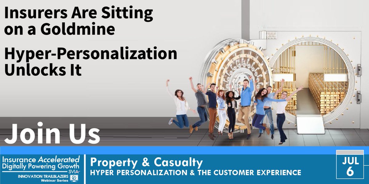 SVIAccelerator's tweet photo. Insurers Are Sitting on a Goldmine Hyper-Personalization Unlocks It. Join Us → https://t.co/7EE6hkTa05 | #Insurance #HyperPersonalization #InsurancePersonalization #PropertyCasualty #CommercialInsurance #SpecialtyInsurance #CX #InsurTech #SVIAEvents https://t.co/GCCYrHRXb1