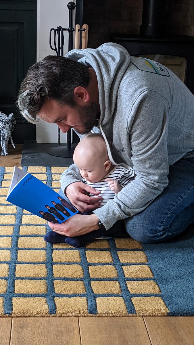 chris_elba's tweet photo. Tonight's bedtime stories for Phoebe... @tummidge Blue chapbook which he definitely isn't going to get sued over #MyNameIsTummidge https://t.co/9rJyR5GDua