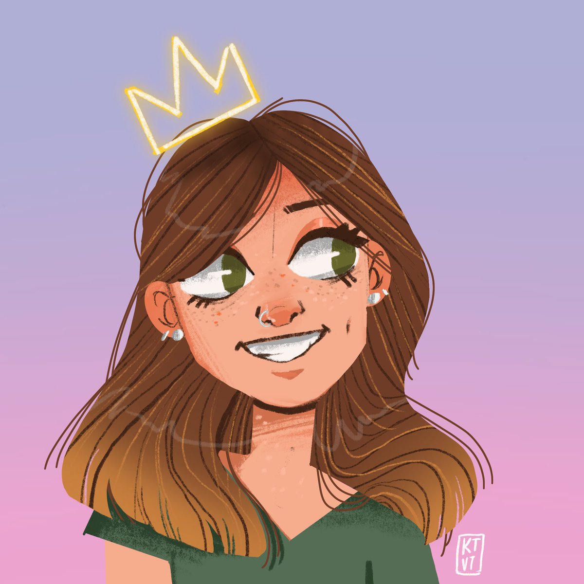 k80and_co's tweet photo. It’s a-me, Katy. #illustration #selfportrait #portrait #drawing #ArtistOnTwitter https://t.co/1aiBn19OeX