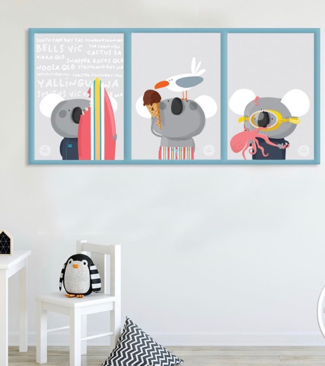 bemarsupial's tweet image. New prints: BEACH DAYS -  3 A5 prints #nursery #designforchildren #australiaprints