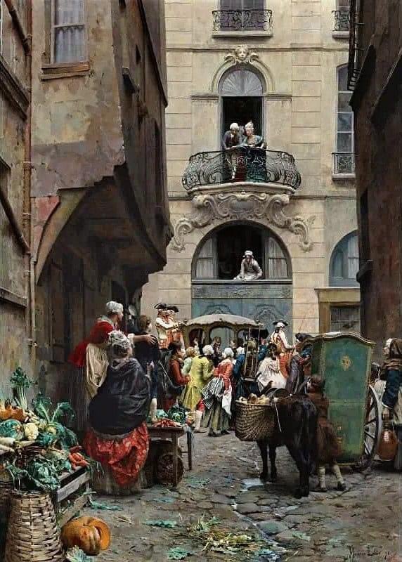 "Voltaire's Last Visit to Paris"
By, Maurice Leloir
French, 1853 - 1940