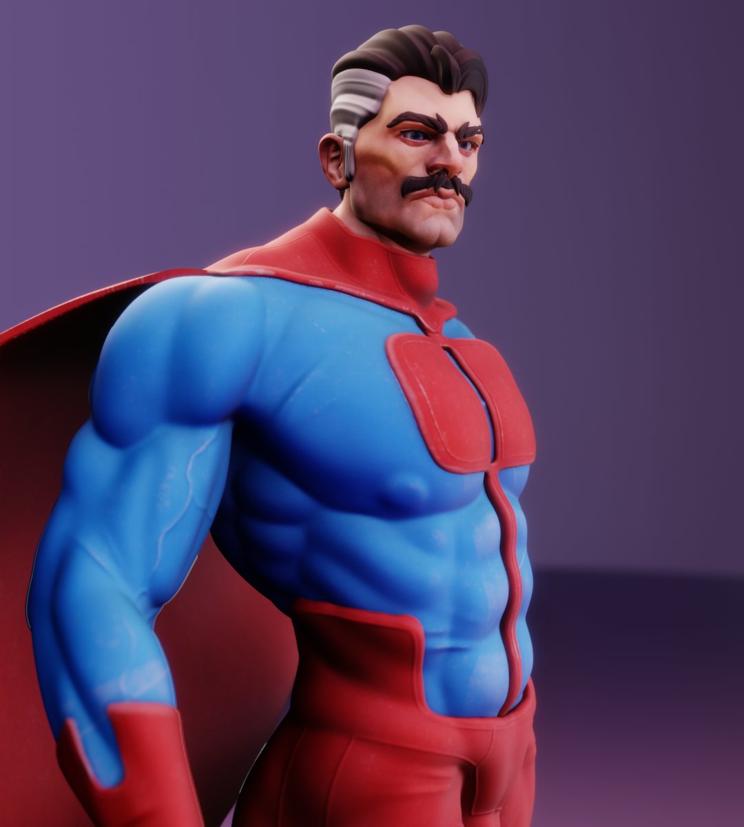 russellmidfield's tweet photo. Finished an awesome superhero anatomy course by #Speedchar! I'd definitely recommend it, it helped me understand how all of the muscles interact, overlap, and connect to the body, which made my sculpt so much better.

#b3d #blender #omniman #characterdesign #gamedev https://t.co/4UbJIjCavz