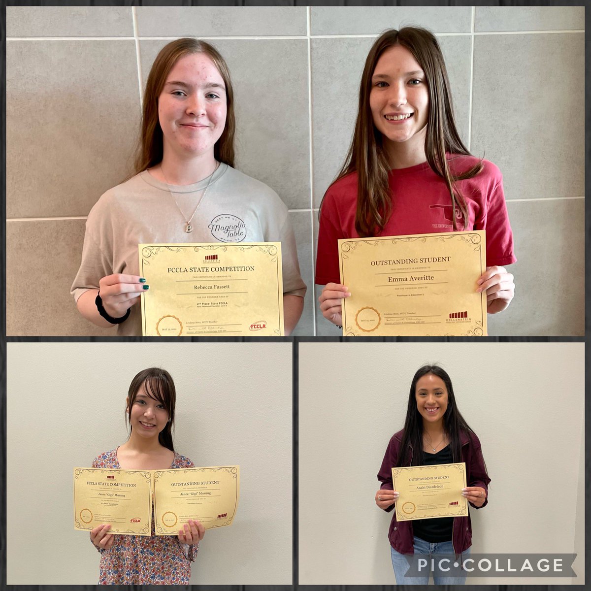 HCTCeducation's tweet photo. Very Proud of our @HCTCeducation Outstanding Students of the Year and those that received Special Recognition as National Qualifiers for @TexasFCCLA! Congrats to these awesome future teachers! @CtcHollenstein @EMSISD_CTE #hctcallin https://t.co/uXw6q0dAjo