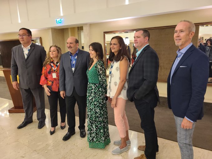 TheBradfordGP's tweet photo. .@VisitMalta hosts @USTOA Board Members welcomed by Carlo Micallef, Deputy CEO & Chief Marketing Officer, at a trade event with local Maltese travel industry at the @CorinthiaPalace #VisitMalta #USTOA #USTOAOutOfCountryBoardMeeting2022 #CorinthiaMoments @visitmaltany https://t.co/2kiio22nra