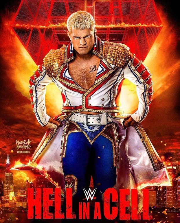 PublicEnemiesHQ's tweet photo. It’s been a crazy 4-5 months for Cody Rhodes. Bruh went from being TNT Champion to leaving AEW, signing with WWE, winning in a big match at Mania against Seth Rollins, and now being featured front and center on a PPV poster. That man has been WORKING https://t.co/T23ObGfYPc