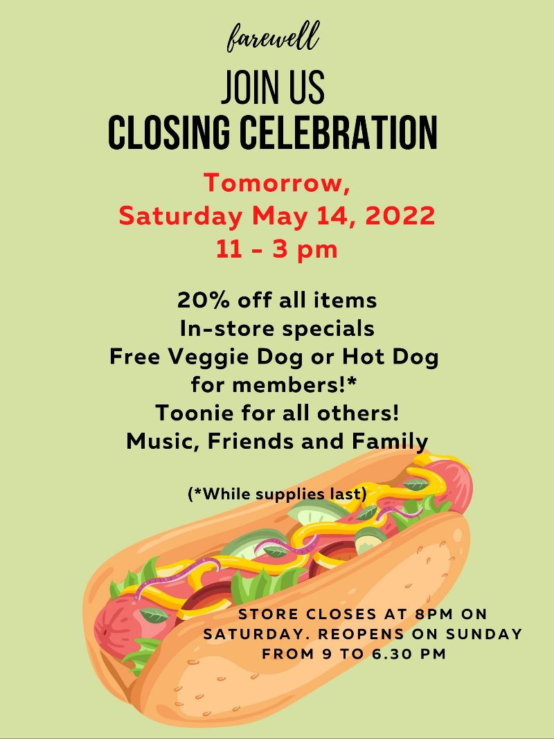 Tomorrow - music, special deals, hot dogs and veggie ones - mailchi.mp/3d1b5e5f1a5d/t…
