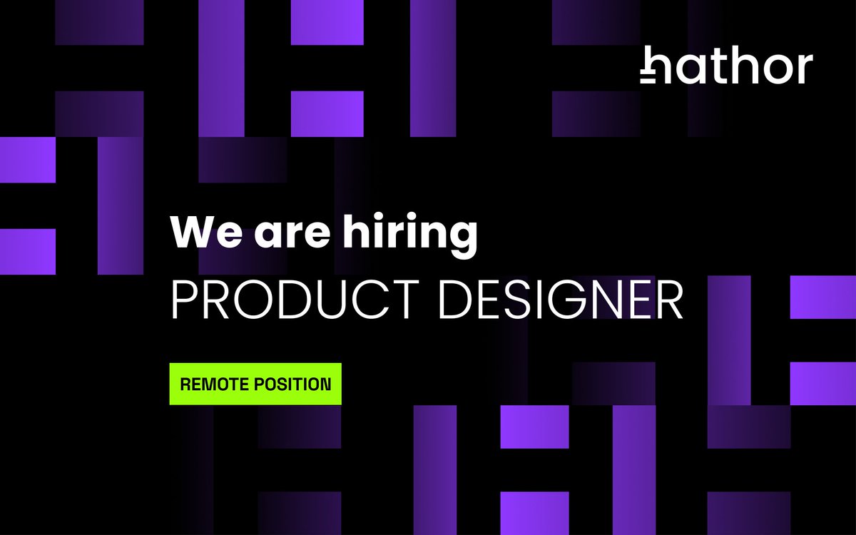 We are hiring! 📢

We're looking for a Product Designer to join our team, they will work closely with our Product Managers and Engineers to help make the best user experience for our users.

Apply here: bit.ly/3leyzCs

#BlockchainMadeEasy $HTR