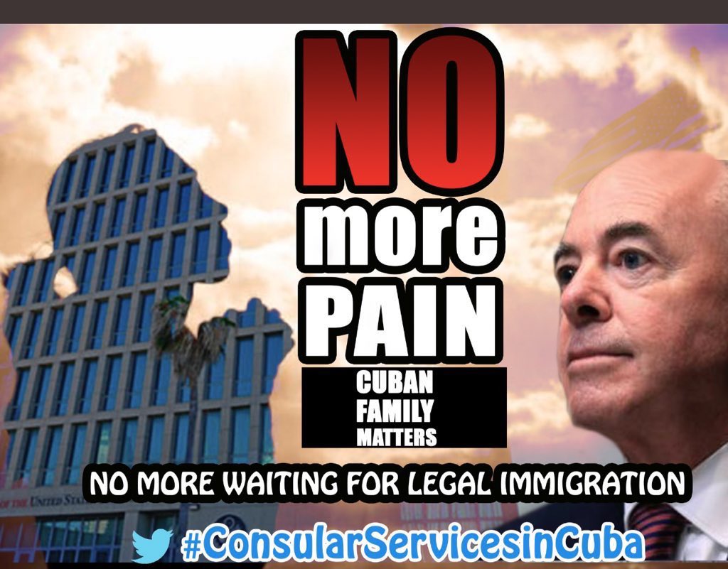 We need and we want #ConsularServicesInCuba for all family reunification categories,stop to prioritize one or another,all the families deserve to be united again,as soon as possible. 
<a href="/POTUS/">President Donald J. Trump</a> <a href="/SecBlinken/">Secretary Antony Blinken</a> <a href="/SecMayorkas/">ARCHIVED: Secretary Alejandro Mayorkas</a> <a href="/EMendrala/">Emily Mendrala</a> <a href="/StateDept/">Department of State</a> <a href="/USEmbCuba/">Embajada de los Estados Unidos en Cuba</a> #CFRP <a href="/DHSgov/">Homeland Security</a> <a href="/Cartajuanero/">Juan S. Gonzalez</a>