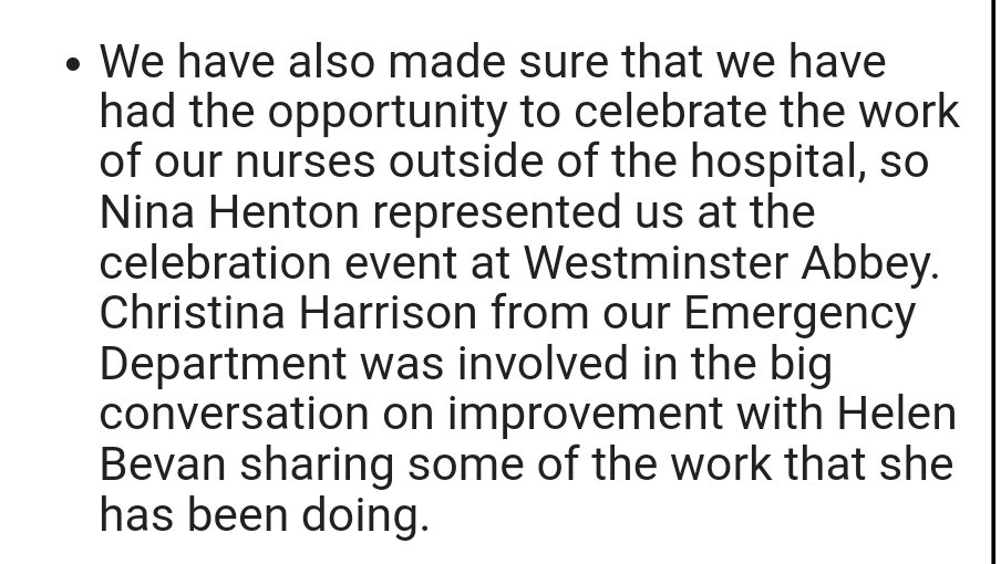 Love how both of us ED nurses are representing the trust in recent fabulous events. Thank you @LizDavenportNHS for the mention in today's exec blog
#ImprovingTogether #BestOfNursing #InternationalNursesDay2022 #FlorenceNightingale