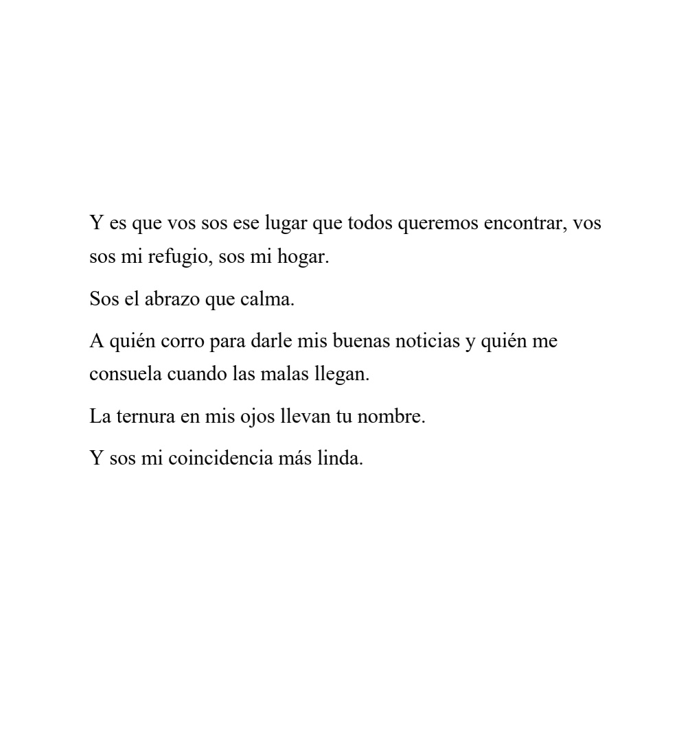 "Ese sos vos" 💌