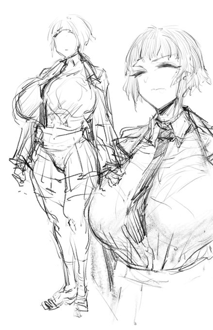 次はこういうキャラで描きたい🤓 