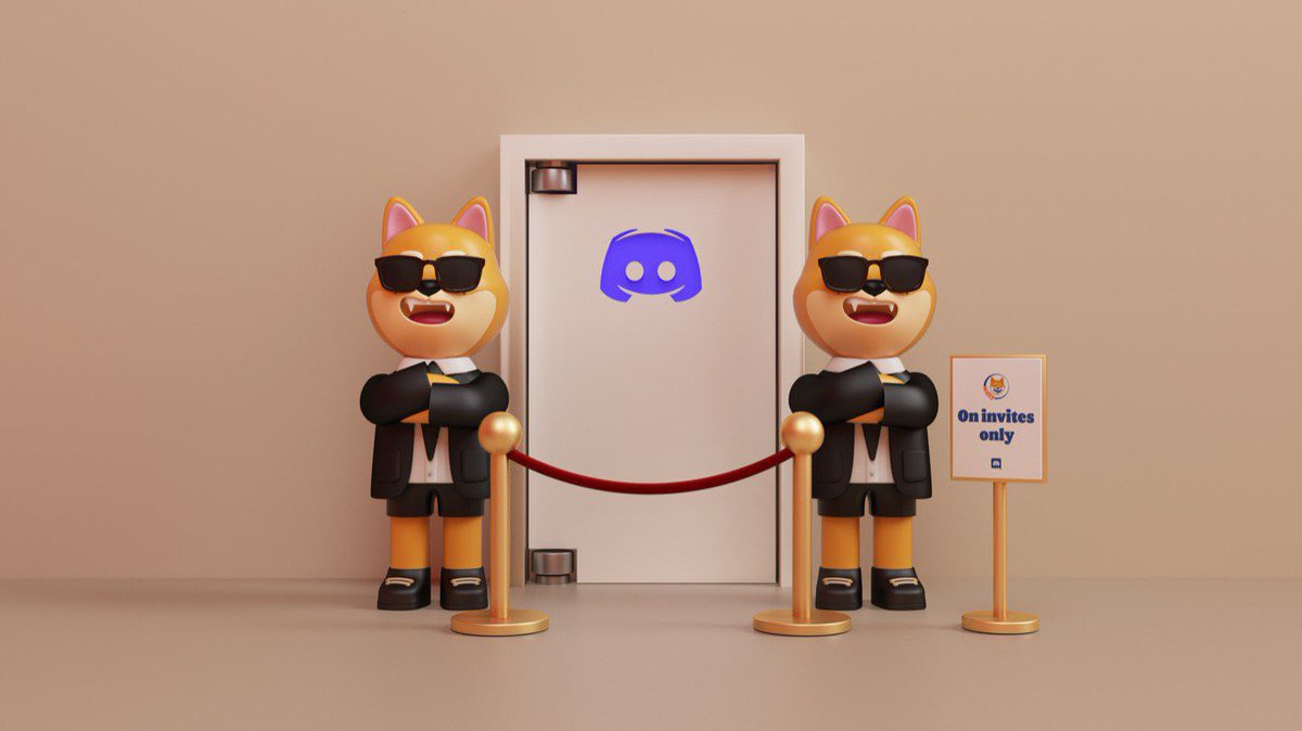 #WellyFriends #SHIBARMY, those who were able to join our discord channel are now legitimately part of our community. From now on our discord is set to invite only.