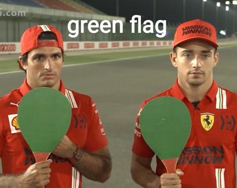 when they watch f1 with you