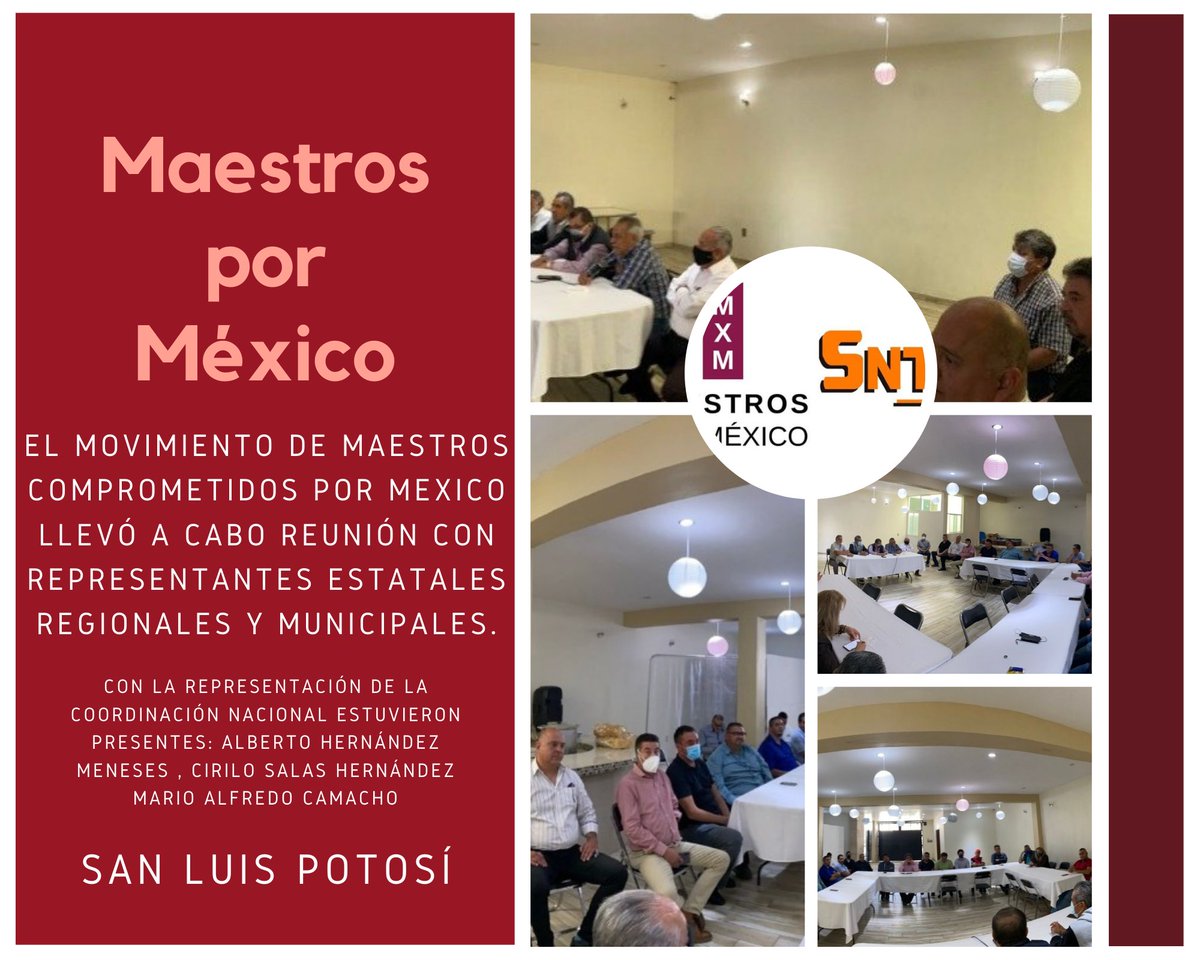 MxMSnte36's tweet photo. @LuisaAlcalde @LuisaAlcalde las diferentes expresiones sindicales que estamos buscando se inicie el procedo de elección de la dirigencia nacional del @SnteNacional bajo el nuevo esquema  del #NuevoModeloLaboral estamos en espera de celebrar una reunión con acuerdos regales y no solo discurso. https://t.co/ZycgElNVcf