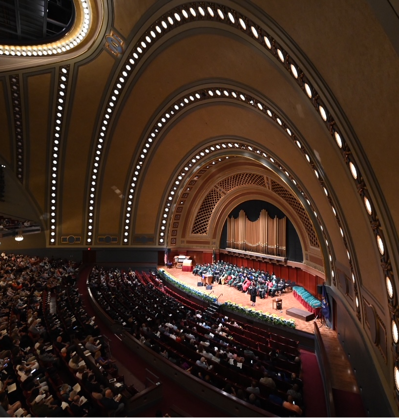 UMichMedSchool's tweet photo. A truly magical day here at #HillAuditorium. ✨ #GoBlueMD https://t.co/XXr6CYEwAS