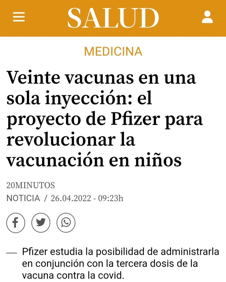 Cuando piensas que lo has visto todo, llega el 20 en uno de Pfizer. Pobres niños.