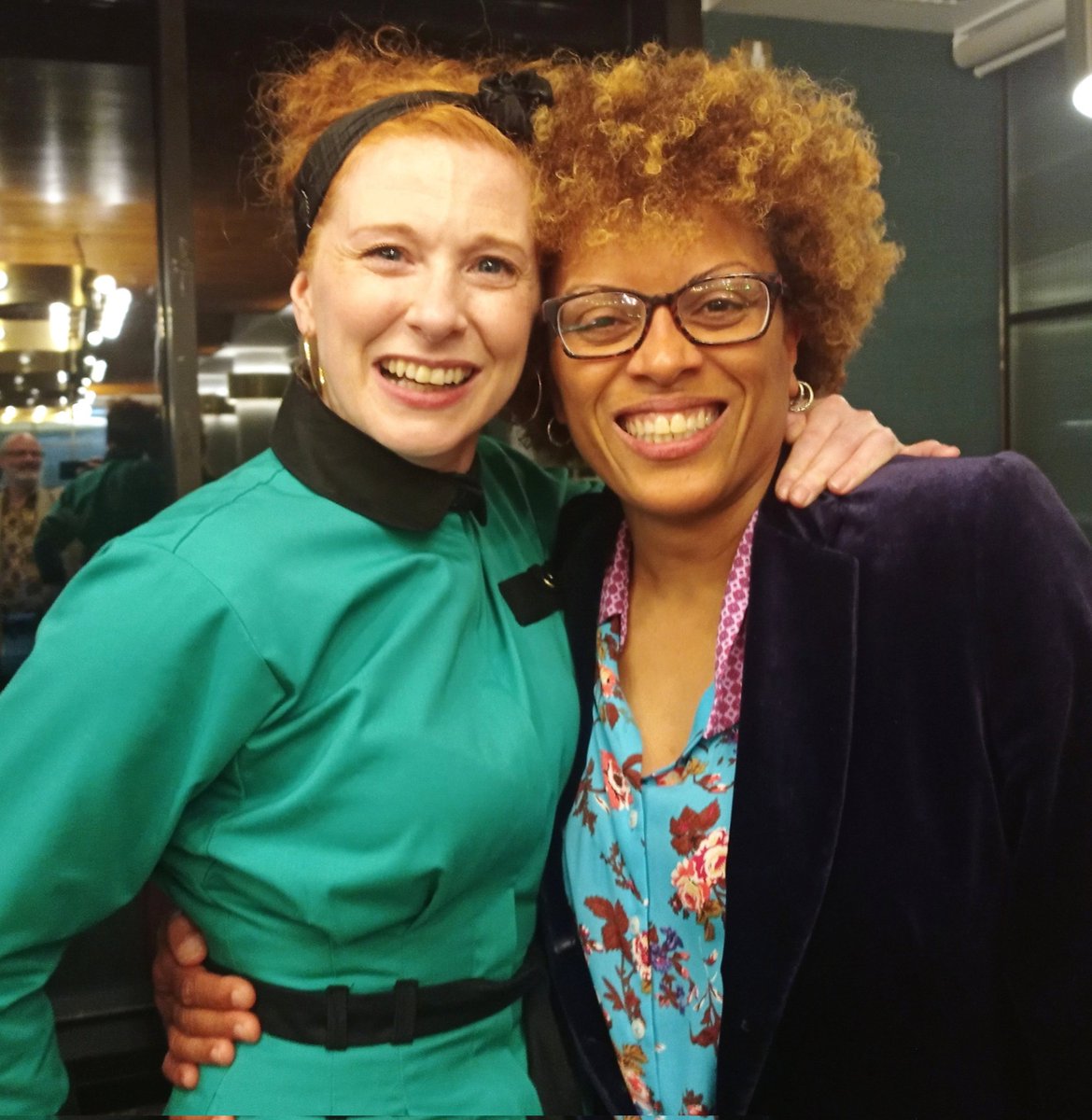 RayyahMcCaul's tweet photo. Press night pics with incredibly talented writer of #Nothello @adebayomojisola and the most fab stage managers #PatriciaDavenport & #AimeNeeme https://t.co/sFakrcTcPU