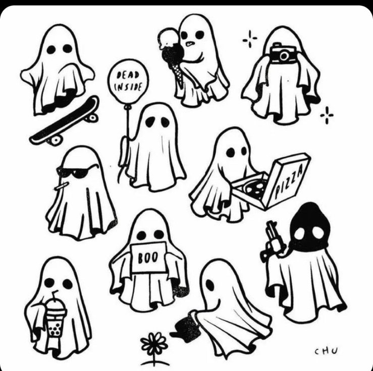 Skateboard ghost  happy Halloween tattoo halloween flashtattoo    11K Views  TikTok