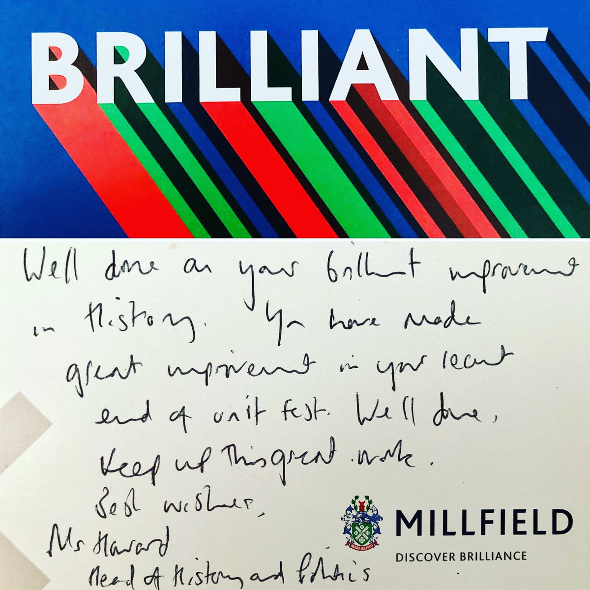 🔴🔵🟢 Thank you Mr Howard for Freya’s BRILLIANT note 🟢🔵🔴#bebrilliant #historyandpolitics #mrhoward #sharesuccess #year10 #gcses @MillfieldSenior @MFHist_Politics