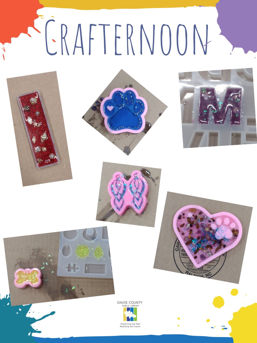 Crafternoon was so much fun today! Check out some of the awesome resin designs people made!